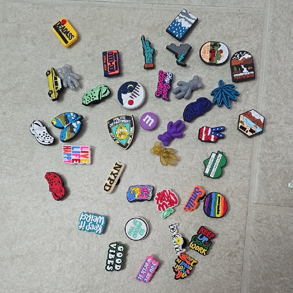 Colorful Shoe Charms Collection